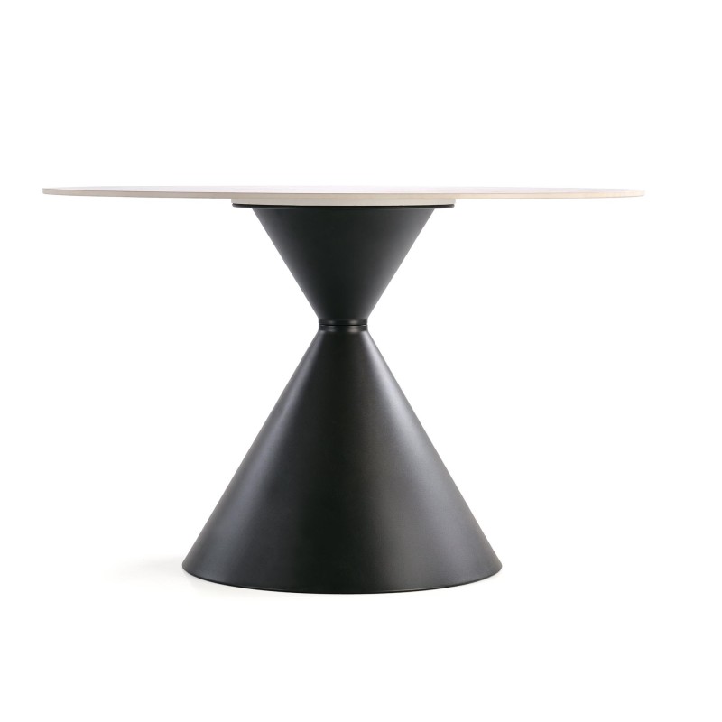 'GARET Round Table, White Marble / Black' 'GARET Round Table, White Marble / Black'