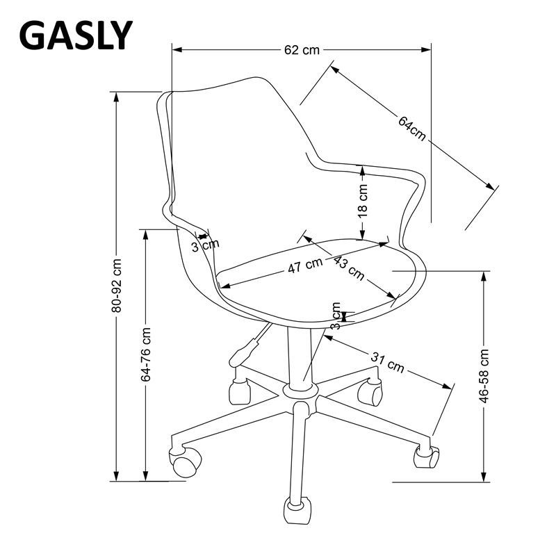 GASLY fotel młodzieżowy różowy (1p 1szt) GASLY fotel młodzieżowy różowy (1p 1szt)