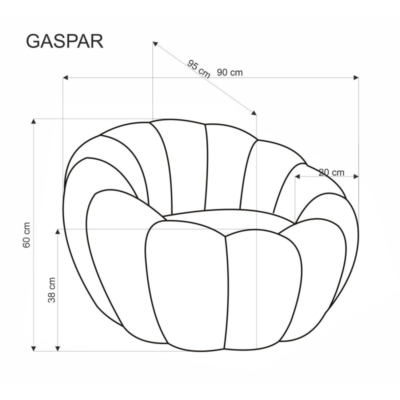 'GASPAR 2 Mustard Relaxation Armchair' 'GASPAR 2 Mustard Relaxation Armchair'