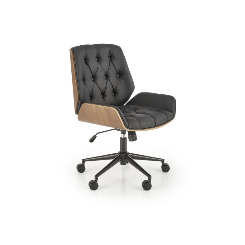 'GAVIN Walnut / Black Office Chair'