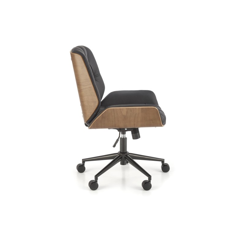 'GAVIN Walnut / Black Office Chair' 'GAVIN Walnut / Black Office Chair'