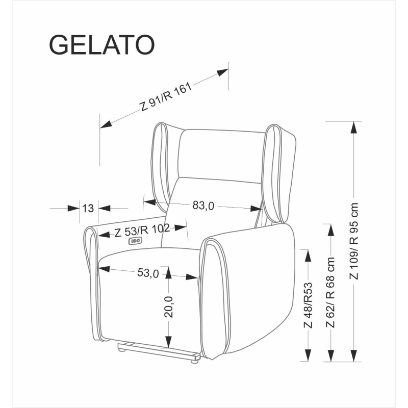 'GELATO Beige Relaxation Armchair' 'GELATO Beige Relaxation Armchair'