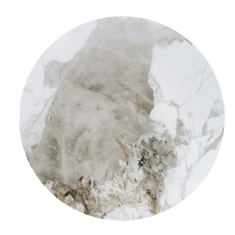 'GENESIS_S White Marble / Walnut / Gold Bench' 'GENESIS_S White Marble / Walnut / Gold Bench'