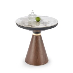 'GENESIS_S White Marble / Walnut / Gold Bench' 'GENESIS_S White Marble / Walnut / Gold Bench'