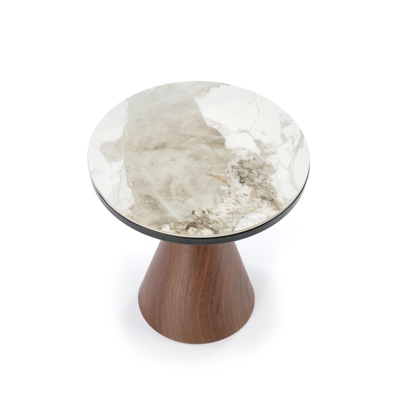 'GENESIS_S White Marble / Walnut / Gold Bench' 'GENESIS_S White Marble / Walnut / Gold Bench'