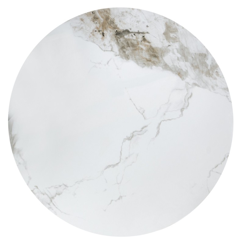 'GENESIS White Marble / Walnut / Gold Coffee Table' 'GENESIS White Marble / Walnut / Gold Coffee Table'