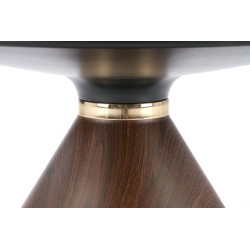 'GENESIS White Marble / Walnut / Gold Coffee Table' 'GENESIS White Marble / Walnut / Gold Coffee Table'