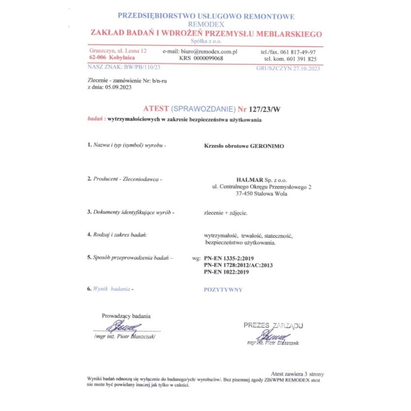 GERONIMO fotel gabinetowy czarny GERONIMO fotel gabinetowy czarny