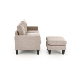 GERSON sofa z podnóżkiem beżowy (1p 1szt) GERSON sofa z podnóżkiem beżowy (1p 1szt)