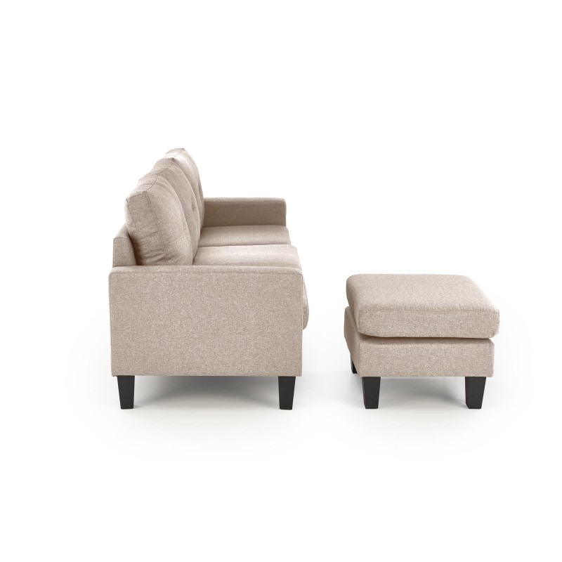 GERSON sofa z podnóżkiem beżowy (1p 1szt) GERSON sofa z podnóżkiem beżowy (1p 1szt)