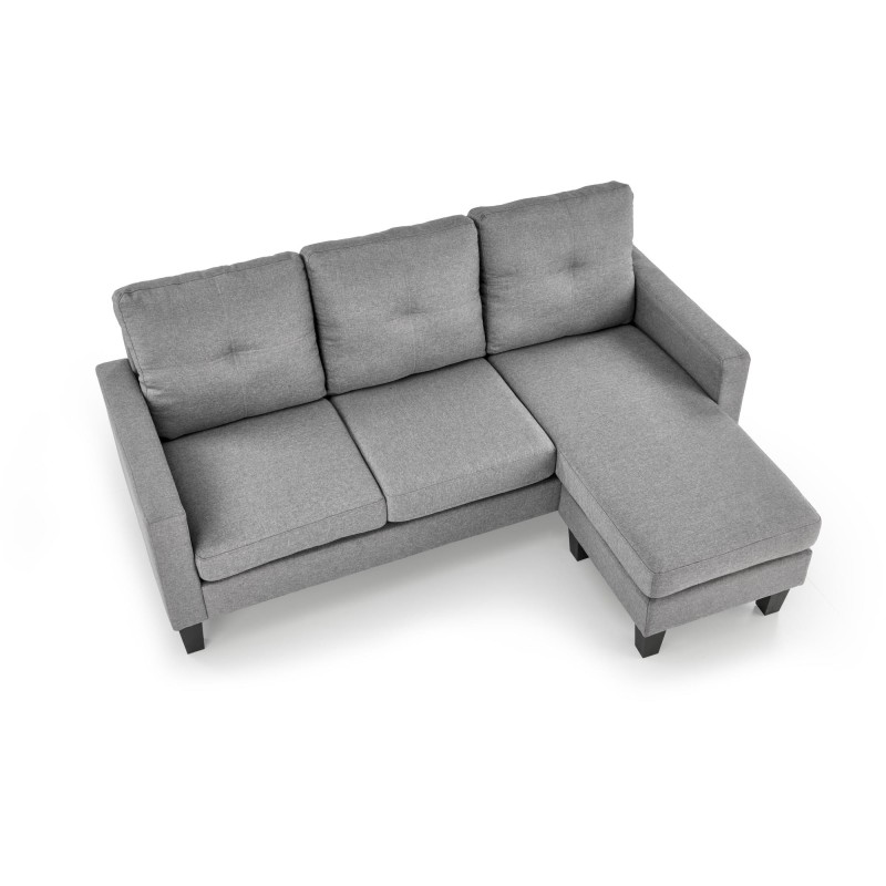 GERSON sofa z podnóżkiem popielaty (1p 1szt) GERSON sofa z podnóżkiem popielaty (1p 1szt)