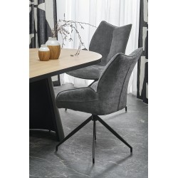 'GIACOMO Extendable Table, Top - Natural, Leg - Black' 'GIACOMO Extendable Table, Top - Natural, Leg - Black'