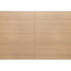'GIACOMO Extendable Table, Top - Natural, Leg - Black' 'GIACOMO Extendable Table, Top - Natural, Leg - Black'