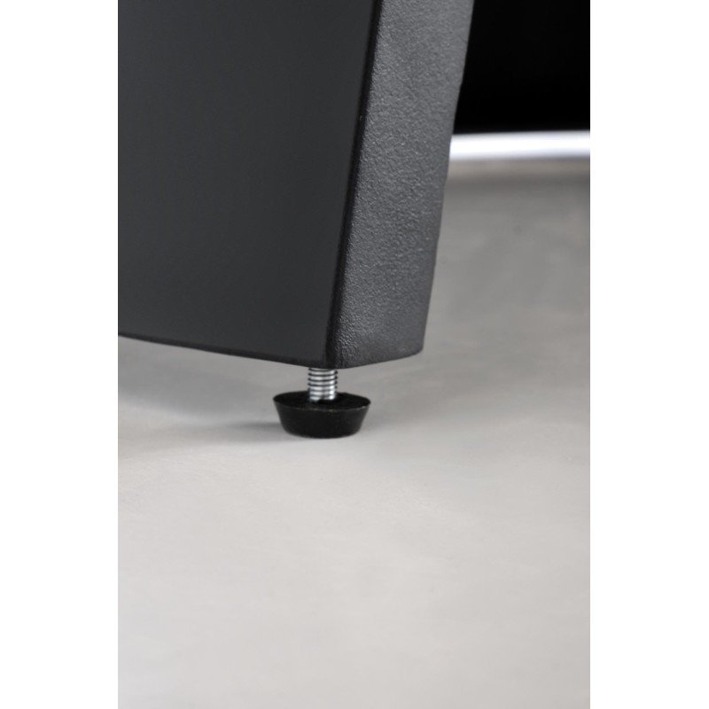 'GIACOMO Extendable Table, Top - Natural, Leg - Black' 'GIACOMO Extendable Table, Top - Natural, Leg - Black'