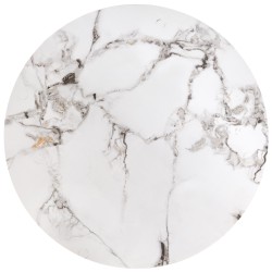 'GILDA Set of 3 Benches, White Marble / Black' 'GILDA Set of 3 Benches, White Marble / Black'