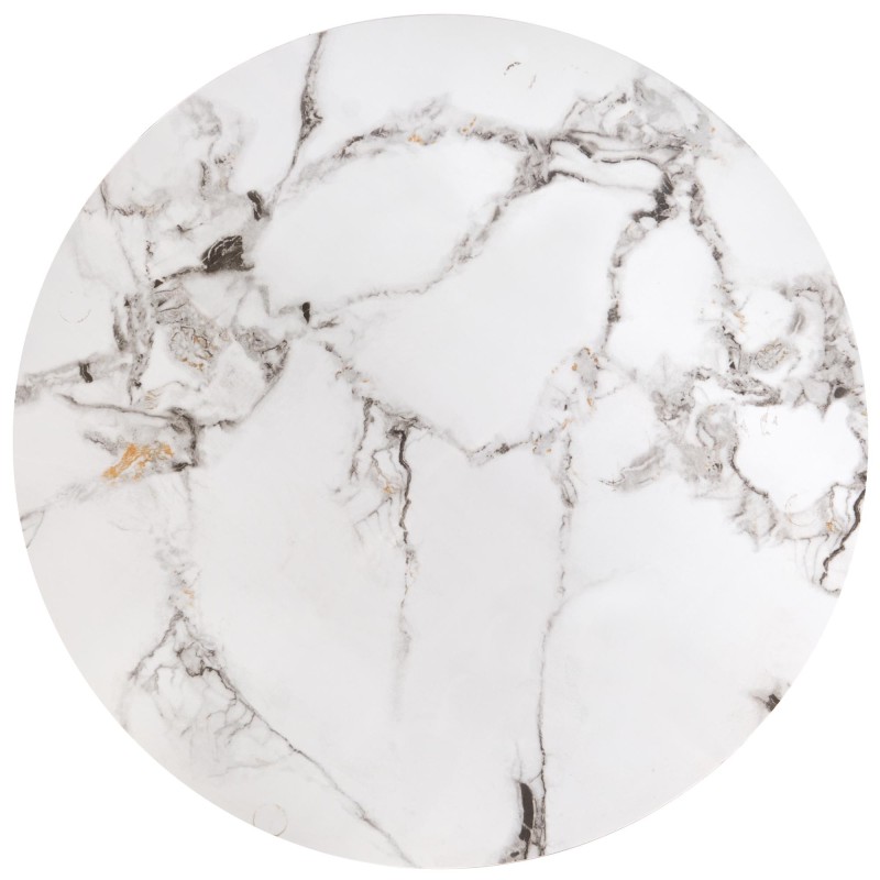 'GILDA Set of 3 Benches, White Marble / Black' 'GILDA Set of 3 Benches, White Marble / Black'