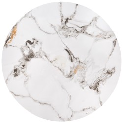 'GILDA Set of 3 Benches, White Marble / Black' 'GILDA Set of 3 Benches, White Marble / Black'