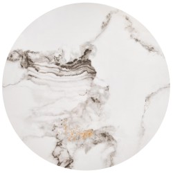 'GILDA Set of 3 Benches, White Marble / Black' 'GILDA Set of 3 Benches, White Marble / Black'