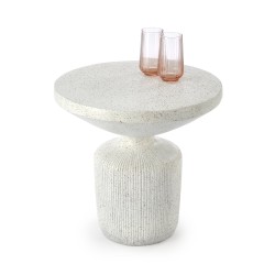 'GIZA Composite Coffee Table - Magnesium Oxide, White'