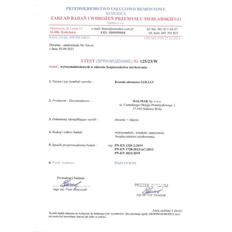GOLIAT fotel gabinetowy czarny (1p 1szt) GOLIAT fotel gabinetowy czarny (1p 1szt)