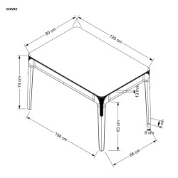 'GOMEZ Smoked Table' 'GOMEZ Smoked Table'