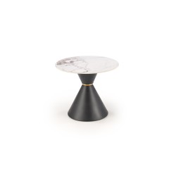 'GORETTI_S White Marble / Black Bench'