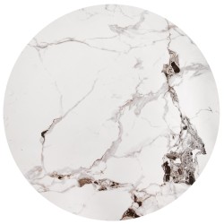'GORETTI White Marble / Black Coffee Table' 'GORETTI White Marble / Black Coffee Table'