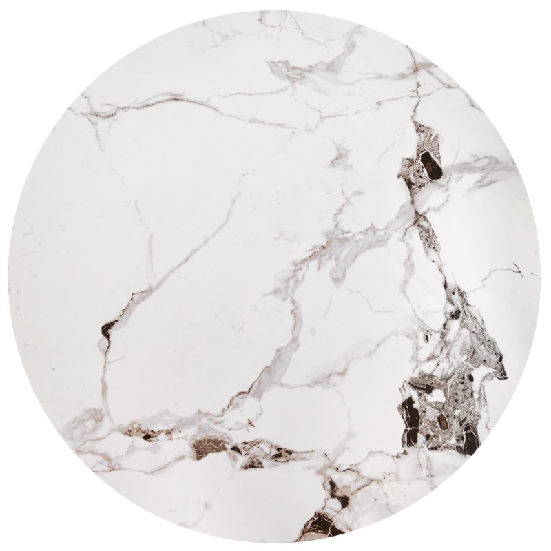'GORETTI White Marble / Black Coffee Table' 'GORETTI White Marble / Black Coffee Table'