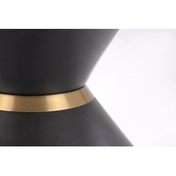 'GORETTI White Marble / Black Coffee Table' 'GORETTI White Marble / Black Coffee Table'