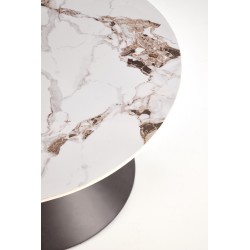 'GORETTI White Marble / Black Coffee Table' 'GORETTI White Marble / Black Coffee Table'