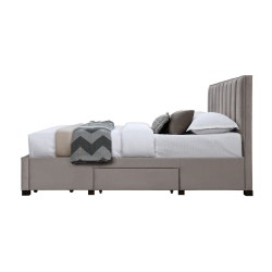 GRACE 160 łóżko z szufladami beżowy velvet (3p 1szt) GRACE 160 łóżko z szufladami beżowy velvet (3p 1szt)