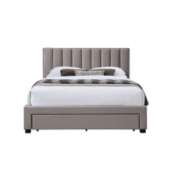 'GRACE 160 Bed with Drawers Beige Velvet' 'GRACE 160 Bed with Drawers Beige Velvet'