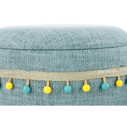 'GRADO Set of 2 Poufs, Light Blue' 'GRADO Set of 2 Poufs, Light Blue'
