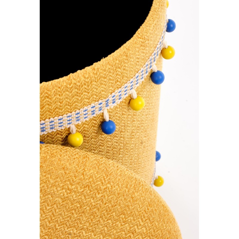 'GRADO Set of 2 Poufs, Yellow' 'GRADO Set of 2 Poufs, Yellow'