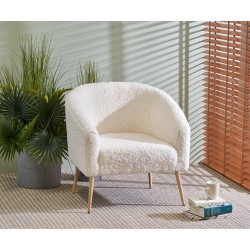 'GRIFON 2 Cream/Natural Relaxation Armchair'