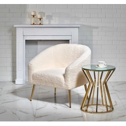 'GRIFON Cream / Gold Relaxation Armchair'