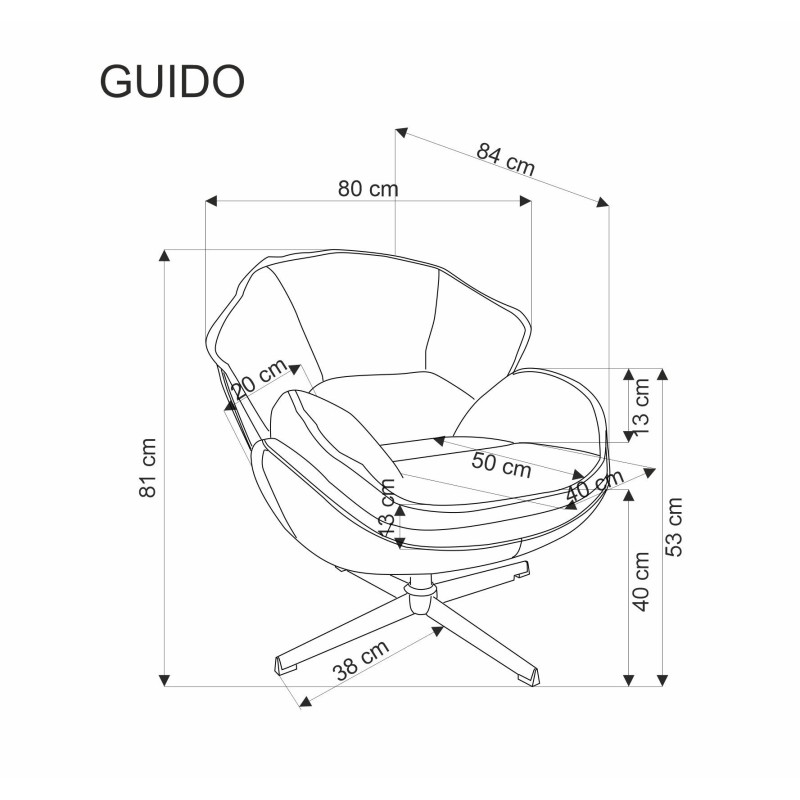 'GUIDO Relaxation Armchair in Ash Grey' 'GUIDO Relaxation Armchair in Ash Grey'