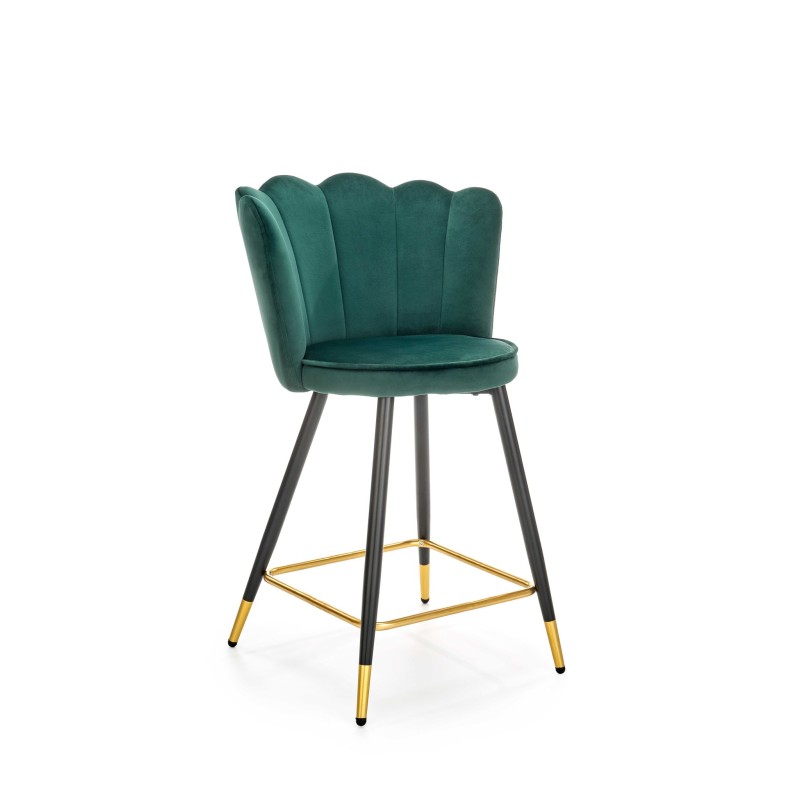 'H106 Dark Green Bar Stool'
