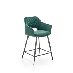 'H107 Dark Green Bar Stool'