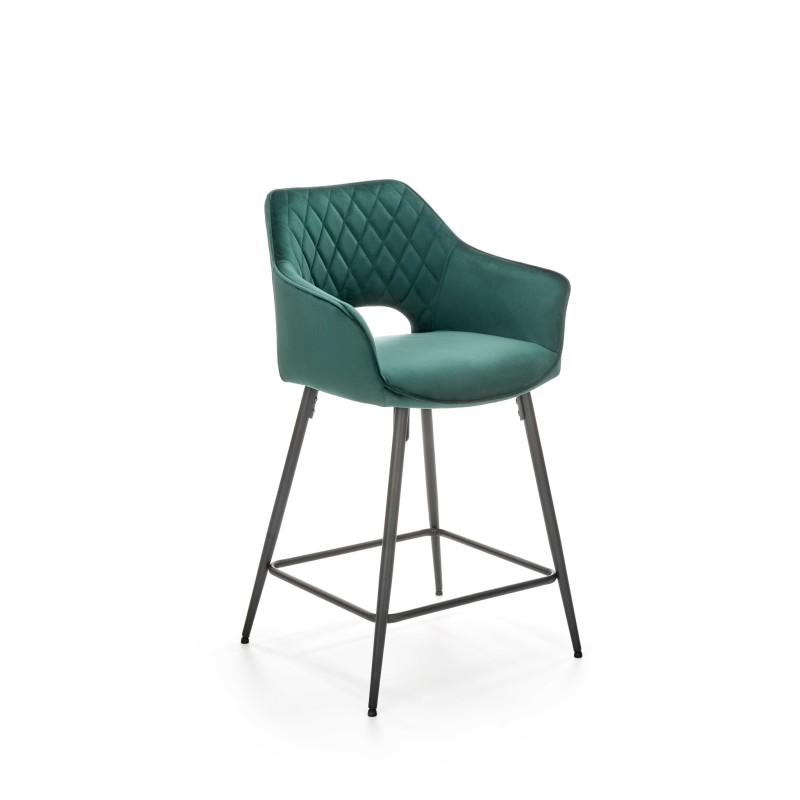 'H107 Dark Green Bar Stool'