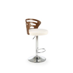 'H109 Cream / Walnut Bar Stool'
