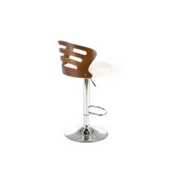 'H109 Cream / Walnut Bar Stool' 'H109 Cream / Walnut Bar Stool'