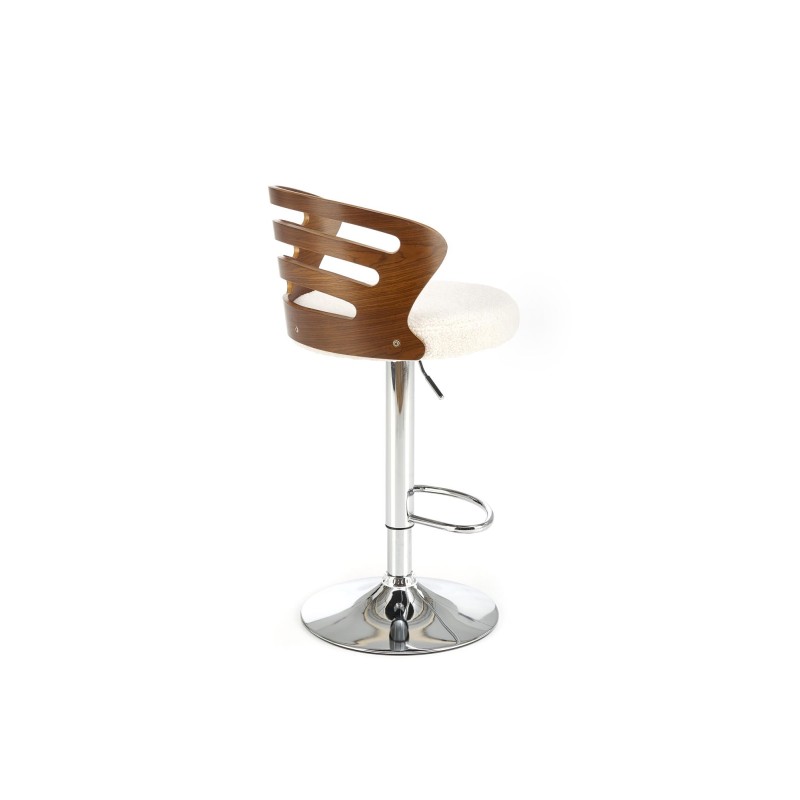 'H109 Cream / Walnut Bar Stool' 'H109 Cream / Walnut Bar Stool'