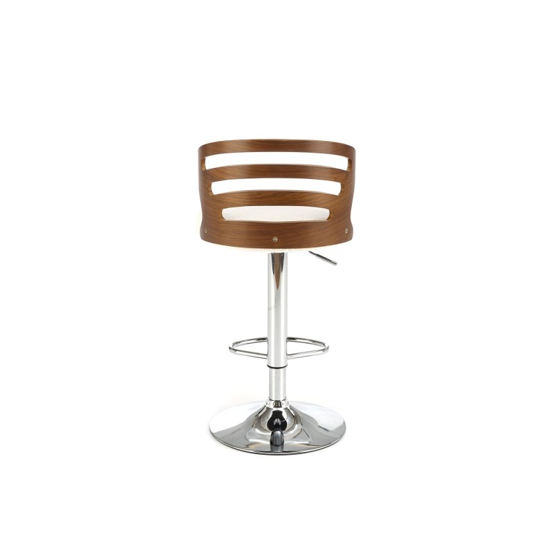 'H109 Cream / Walnut Bar Stool' 'H109 Cream / Walnut Bar Stool'
