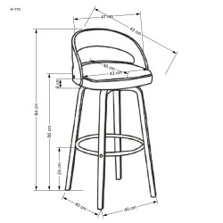 H110 hoker kremowy / orzechowy (1p 2szt) H110 hoker kremowy / orzechowy (1p 2szt)