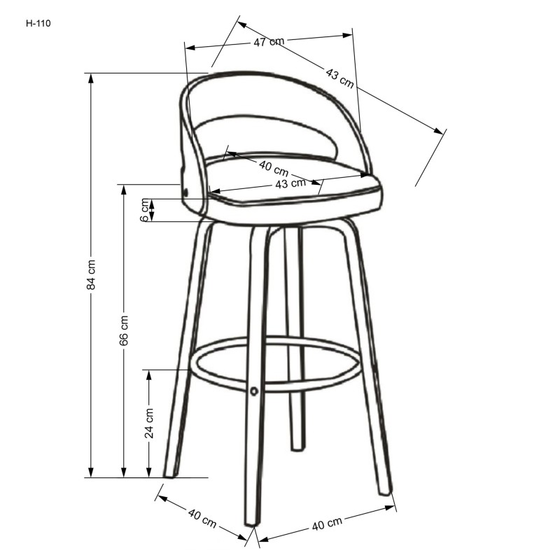 H110 hoker kremowy / orzechowy (1p 2szt) H110 hoker kremowy / orzechowy (1p 2szt)