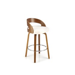 'H110 Cream / Walnut Bar Stool' 'H110 Cream / Walnut Bar Stool'
