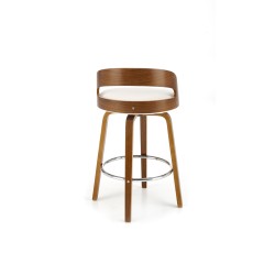'H110 Cream / Walnut Bar Stool' 'H110 Cream / Walnut Bar Stool'