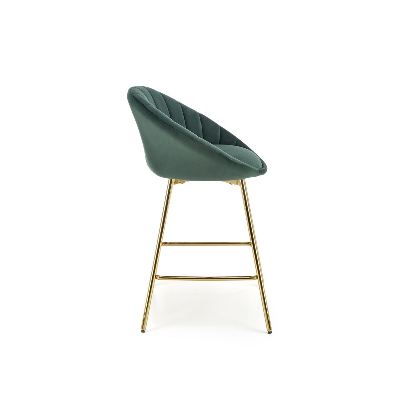 'H112 Dark Green / Gold Bar Stool' 'H112 Dark Green / Gold Bar Stool'