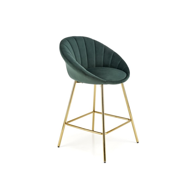 'H112 Dark Green / Gold Bar Stool' 'H112 Dark Green / Gold Bar Stool'